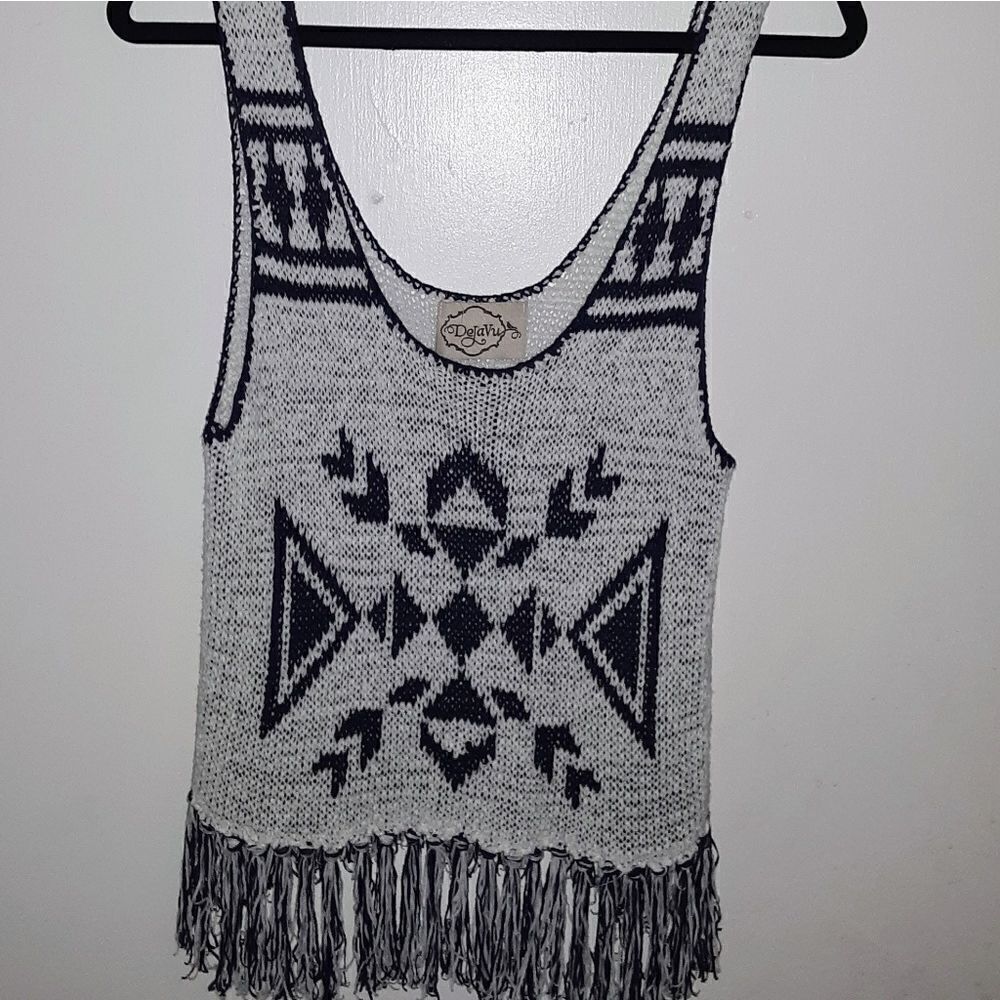 Deja Vu crochet boho tank top